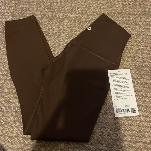 NWT lululemon align 25” leggings in Java size 8, 10 and 12 - Picture 7 of 11